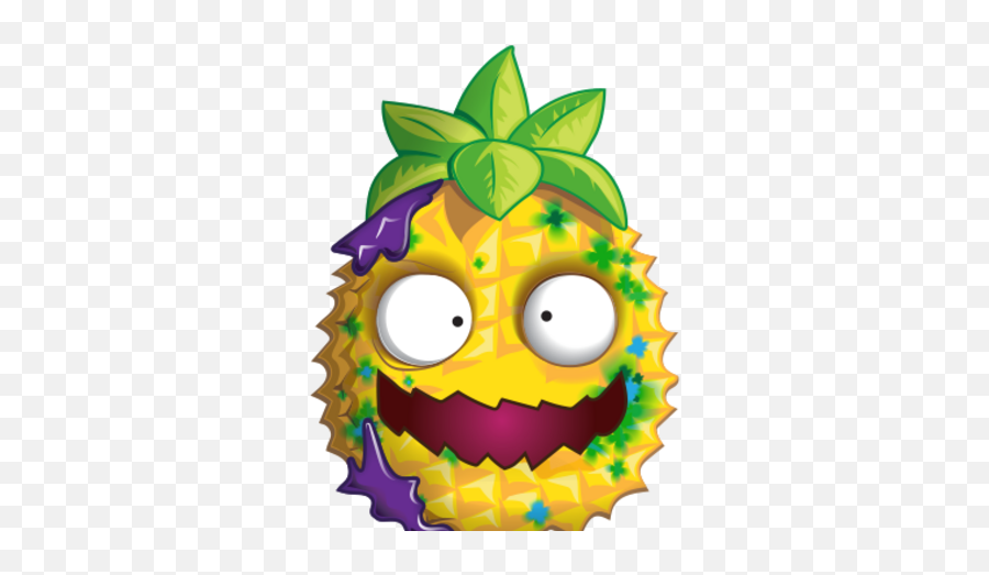 Sour Pineapple Emoji,Emoticons With Hula Girls And Leis