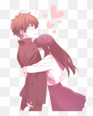 Anime Love Couple Png Transparent - Cute Anime Couple Emoji,Nichijou Emojis