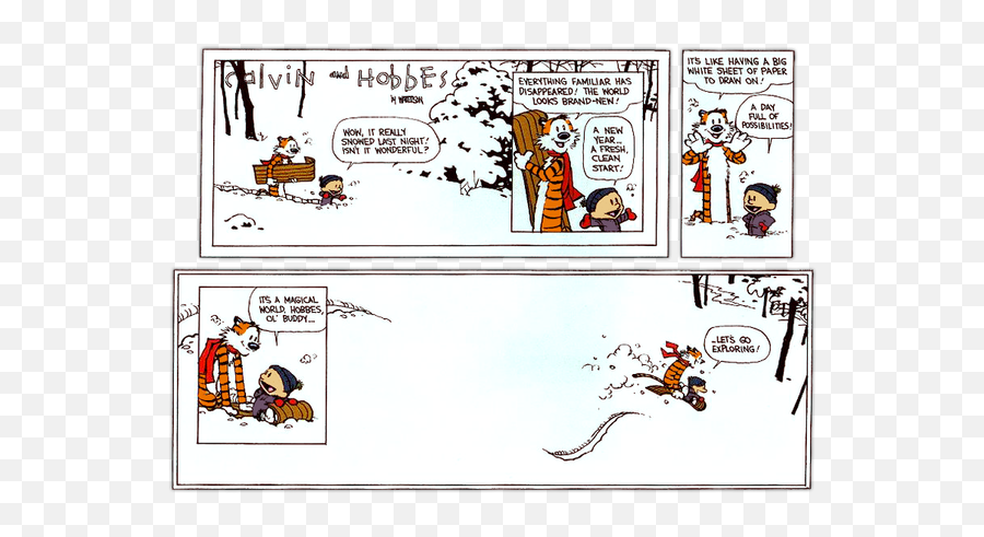 Calvin And Hobbes Comics - Calvin And Hobbes 1995 December Emoji,Emotions For Comic Strip