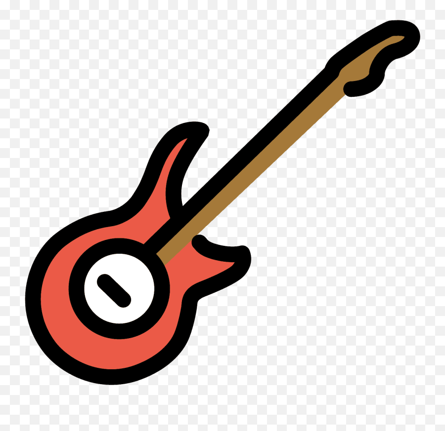 Guitar Emoji Clipart,Banjo Emoji