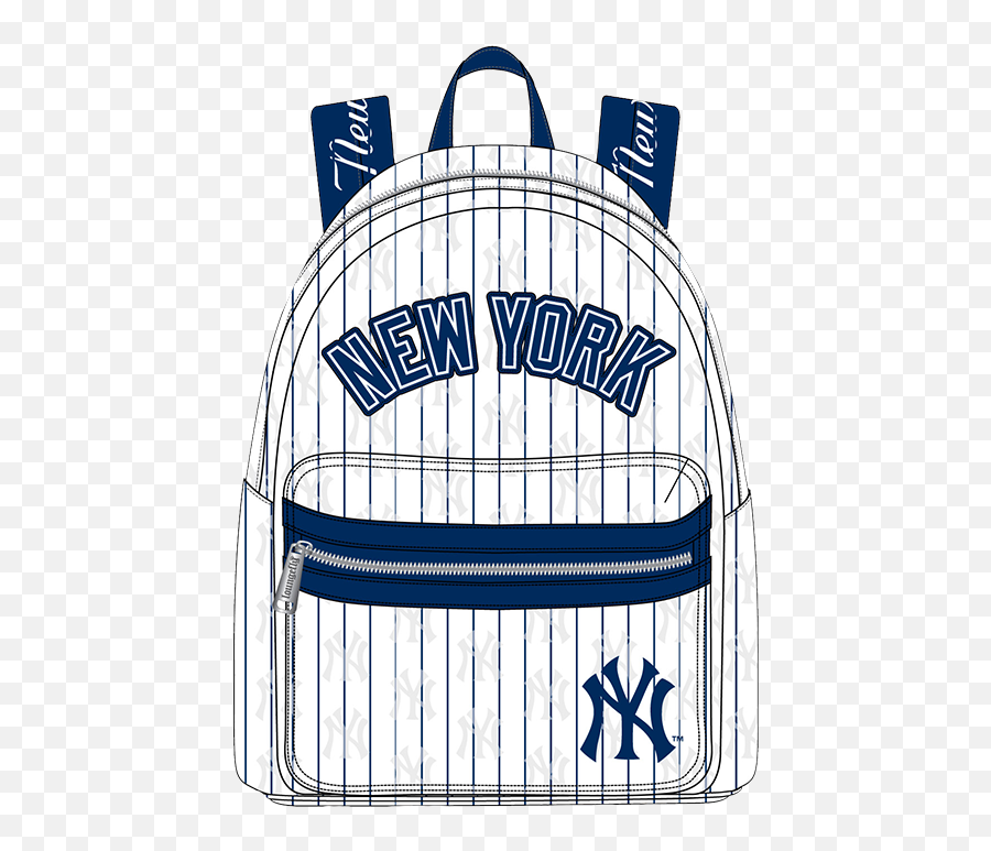 Ny Yankees Pinstripes Mini Backpack - Loungefly Mini Backpack Yankees Emoji,Yankees Show Of Emotion