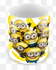 Caneca Minions De Plástico - Minions In Heart Shape Emoji,Emoticons Meu Malvado Favorito