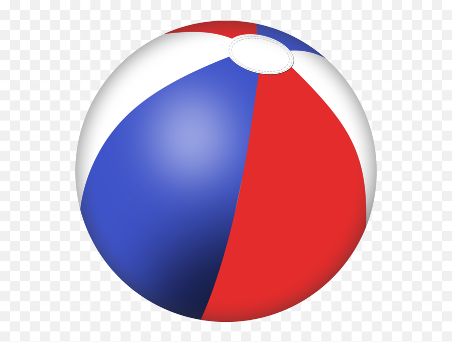 Blue Beach Ball Clipart - Red White And Blue Beach Ball Clip Art Emoji,Beach Ball Emoji Transparent