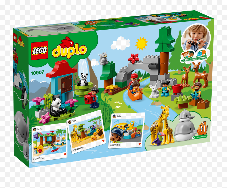 10907 World Animals - Lego Duplo World Animals Emoji,Lego Minifigure Emotions