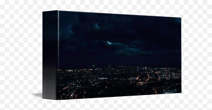 City Landscape Night Clouds By Radiy Bohem Emoji,What Kind Of Painting Conveys Emotions Woth Landscapes