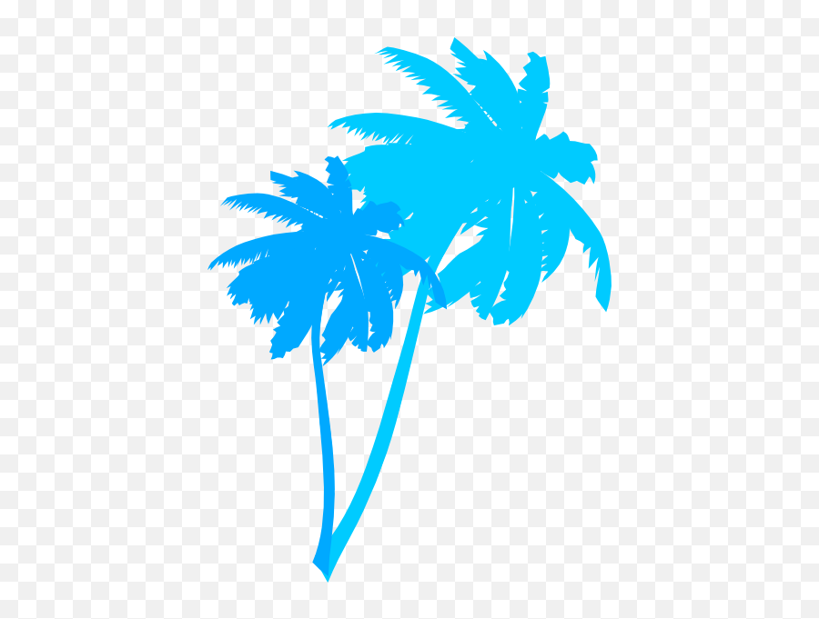 Clip Art Palm Trees Vector Graphics - Blue Vector Palm Tree Emoji,Palm Tree Book Emoji