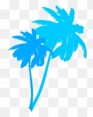Clip Art Palm Trees Vector Graphics - Blue Vector Palm Tree Emoji,Palm Tree Book Emoji