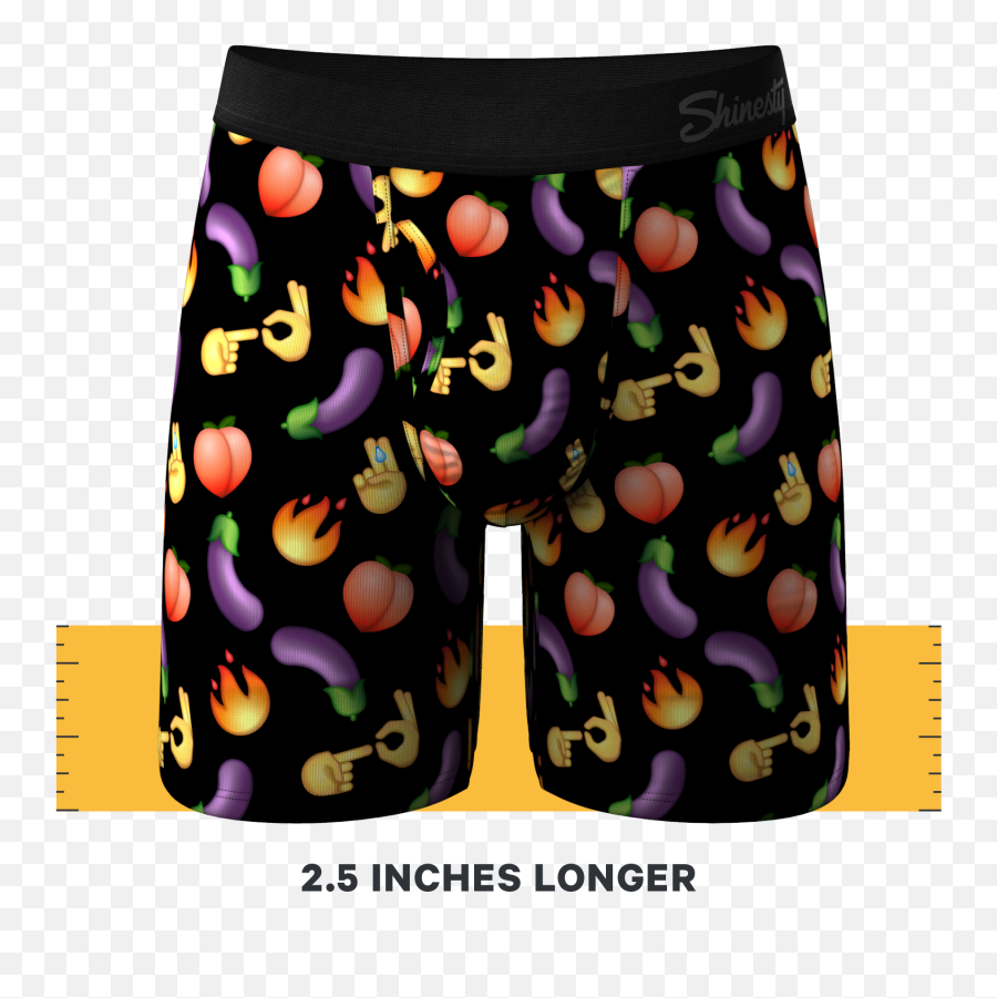 Long Boxer Couples Matching Underwear 2 Pack The Emoji,Right Facing L Emoji