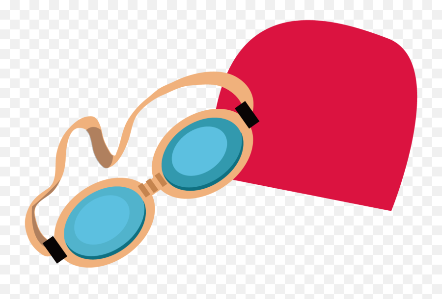 Download Swim And Cap Goggles Glasses Swimming Clipart Png - Swimming Goggles Clipart Emoji,Swimming Emoticon