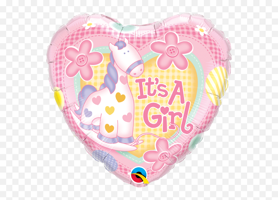 Balloons Dubai - Qualatex Balloons Its A Girl Emoji,Emoticon Party Supplies