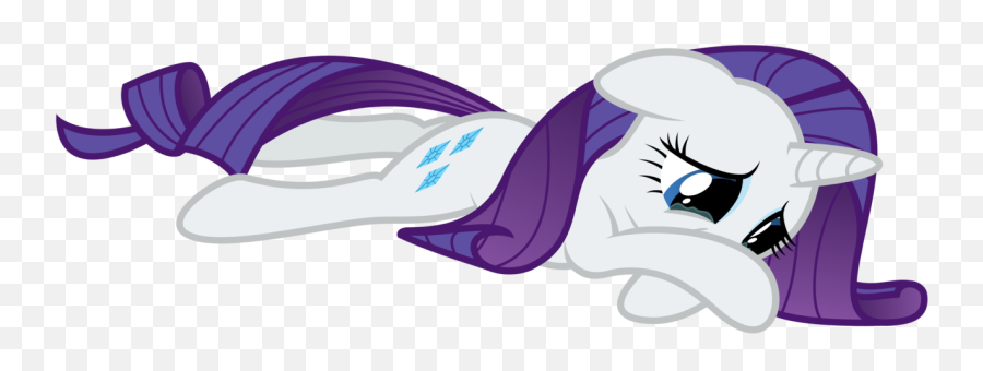 Download Hd Rarity Sad Png Graphic Black And White Stock - My Little Pony Rarity Sad Emoji,My Little Pony Emojis