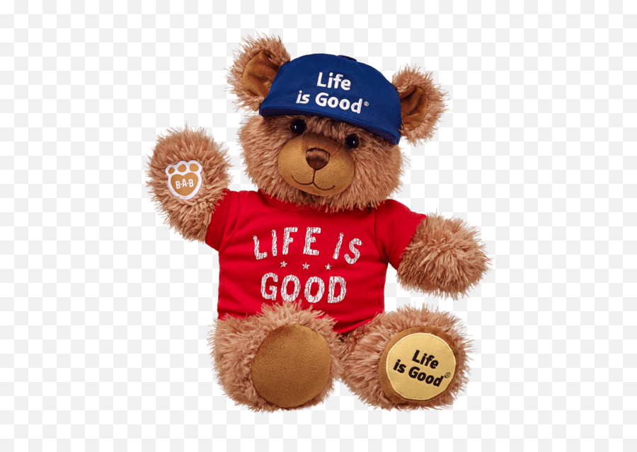 Bear Classic Life Is Good Teddy - Happy Birthday Teddy Bear Png Hd Emoji,Ghost Emoji Stuffed Animal