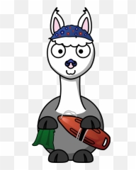 Clipart Free Silhouette Llama Svg Free - Cartoon Clipart Llama Emoji,Fortnite Llama Emoji