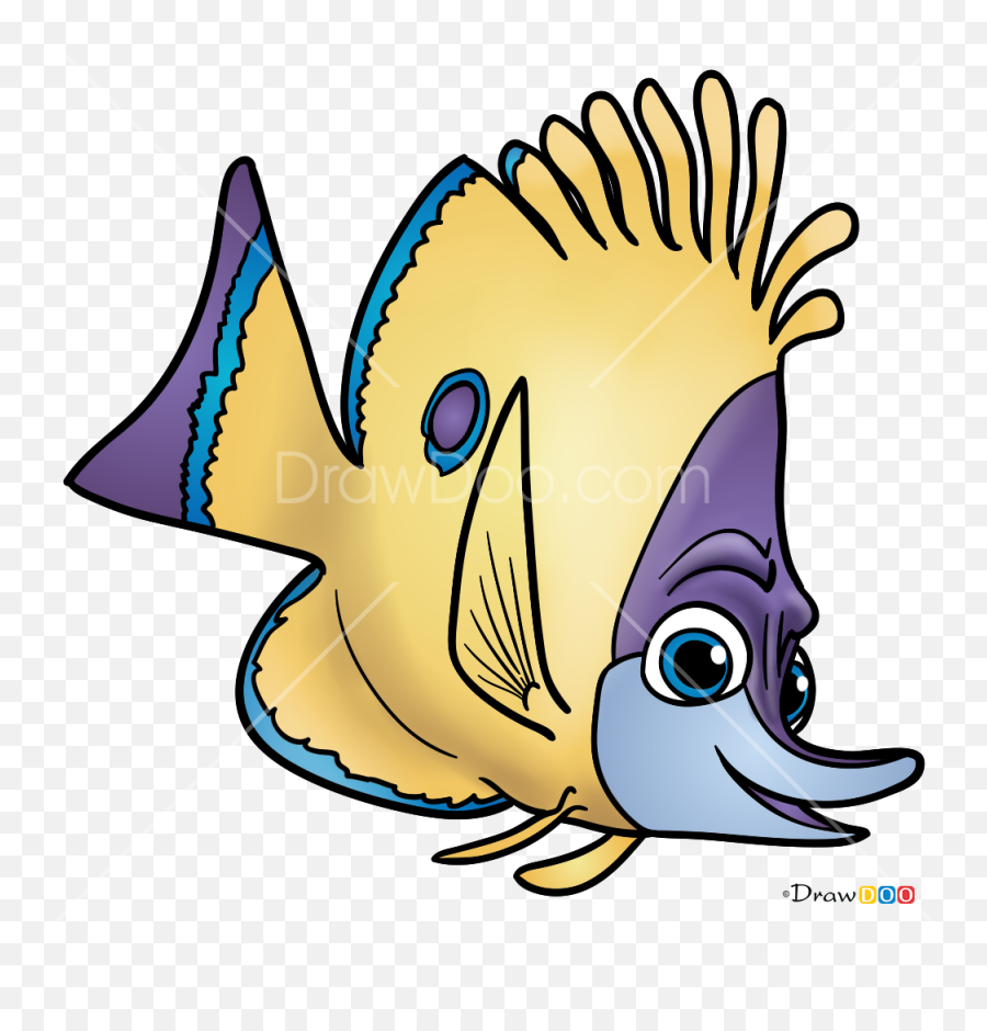 How To Draw Tad Dory And Nemo - Finding Nemo Coloring Pages Tad Emoji,Finding Nemo Emoji Story