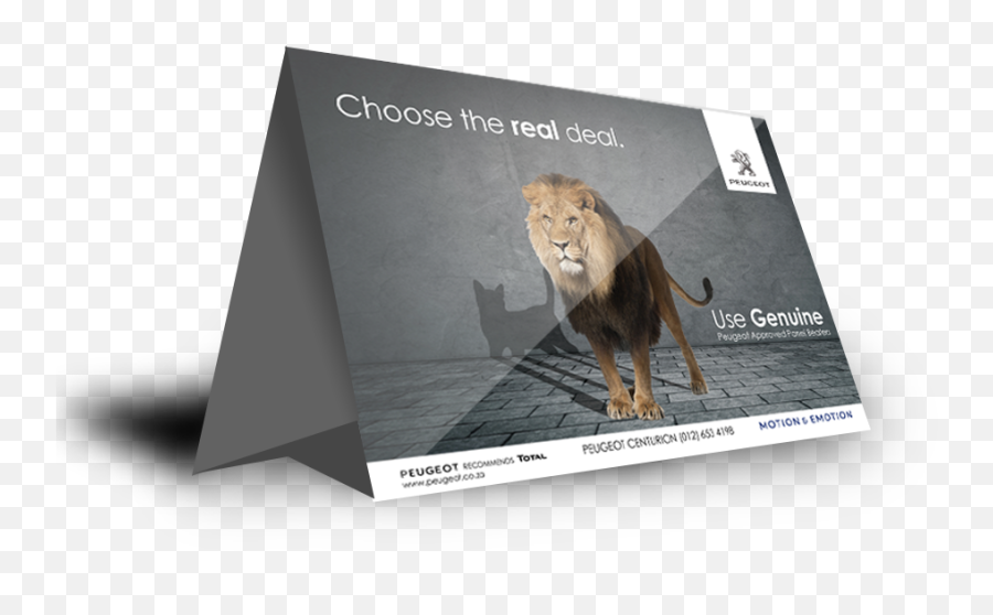 Advertising Print Branding The Exceptional Digital - Lion Emoji,Peugeot Emotion