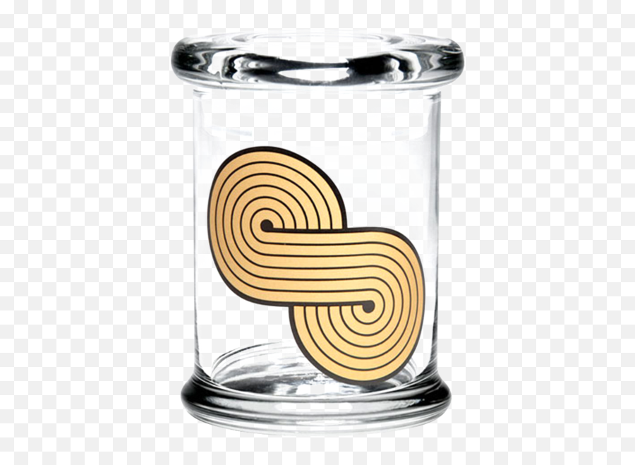 420 Science Infinity Symbol Glass Jar - Pop Top Stash Jar Emoji,Infinity Symbol Emoji