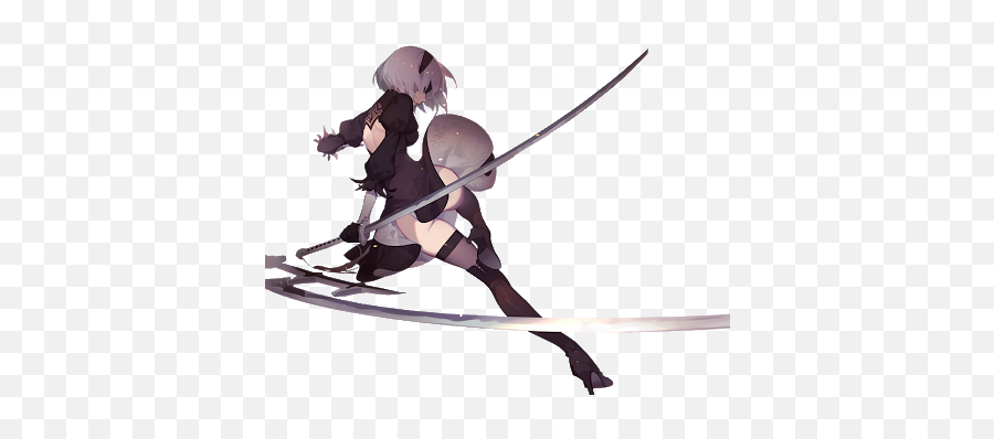 Nier Sticker - 2b Poses Emoji,Nier Emoji