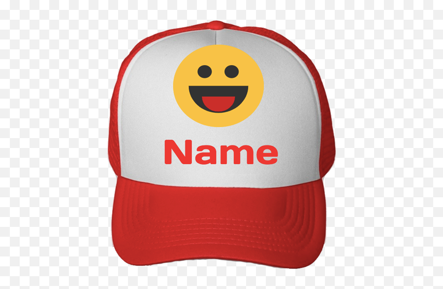 Cap Designer - Happy Emoji,Emoticon With A Baseball Cap