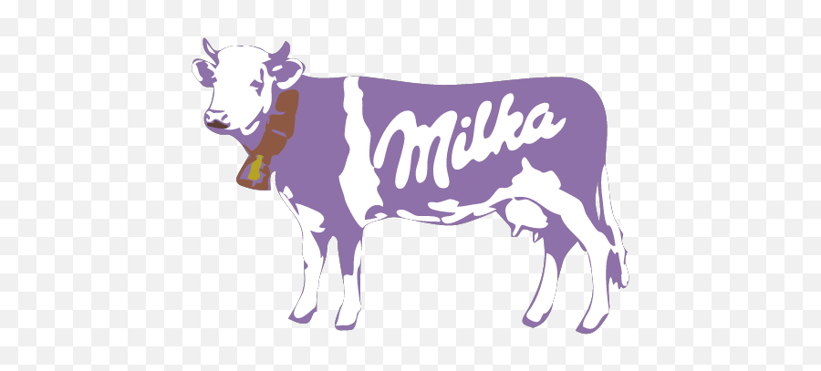 Milka Cow - Milka Milk Chocolate Emoji,Cow Showing Emotion