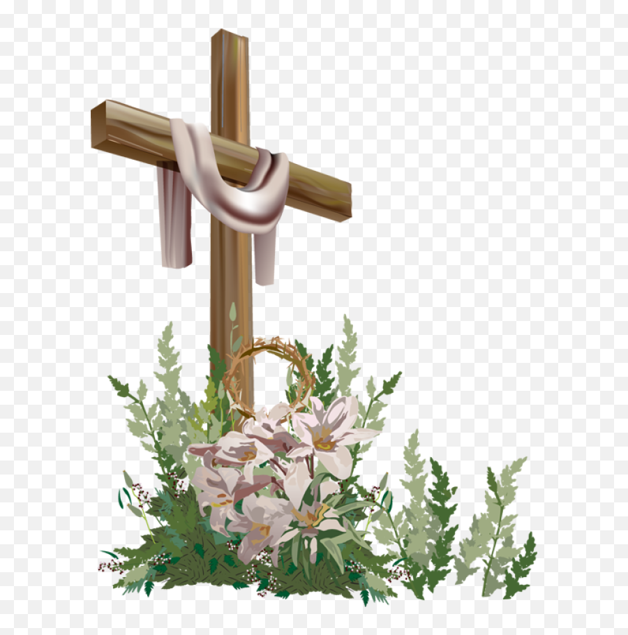 Clipart Easter Service Clipart Easter - Transparent Easter Cross Emoji,Easter Christian Emojis Free
