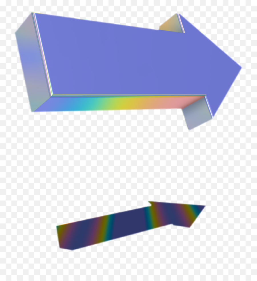 Arrow Holographic Freetoedit Vaporwave Tumblr - Horizontal Emoji,Emoticons The Wombats Tumblr