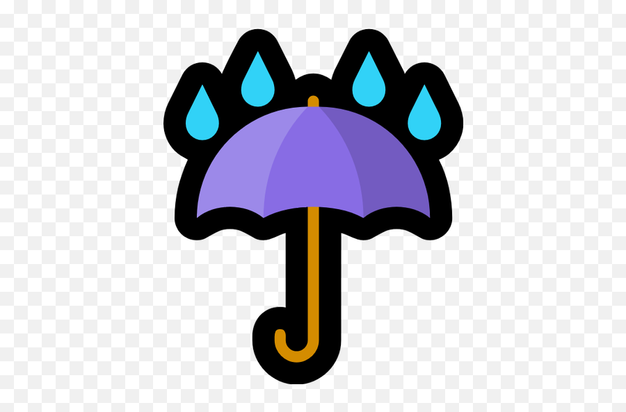 Emoji Image Resource Download - Windows Umbrella With Rain Drops Umbrella Emoji Png,Rain Emoji