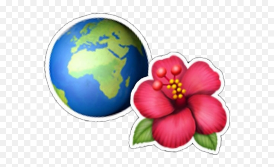 Emojis Emoji Iphone Mundo World Flower - Hibiscus Flower Emoji,Using Emojis On Iphone