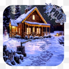 Winter Holiday Pro Lwp 211 Apk Download - Comacs Cabin Winter Painting Emoji,Winter Holiday Emojis