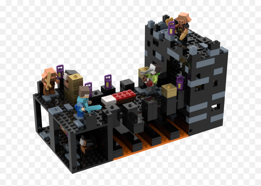 Pin - Lego Minecraft Bastion Remnant Emoji,Lego Sets Your Emotions Area Giving Hand With You