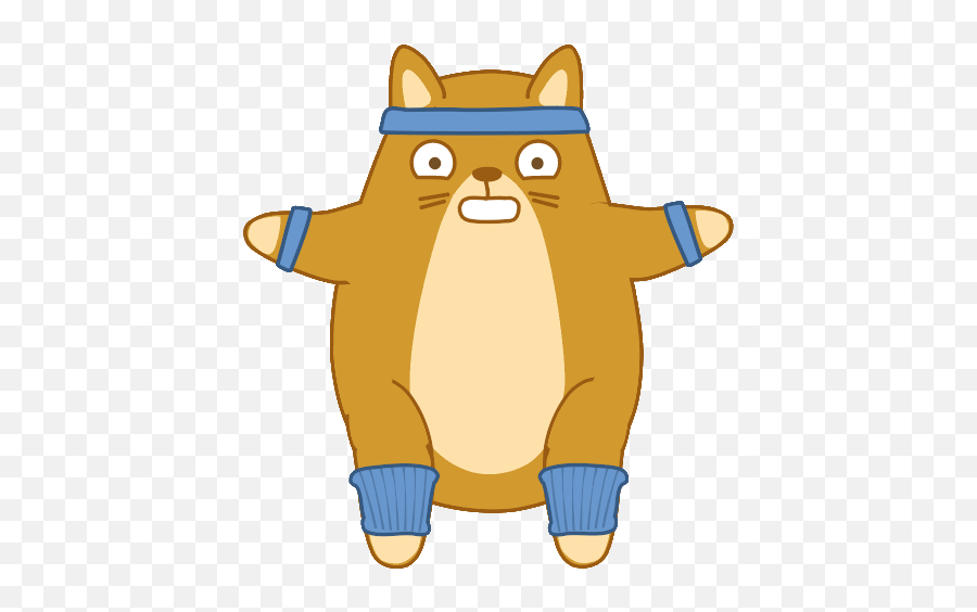 Teodor Exercise Transparent Background - Transparent Exercise Animated Gif Emoji,Cat Emoji Gif