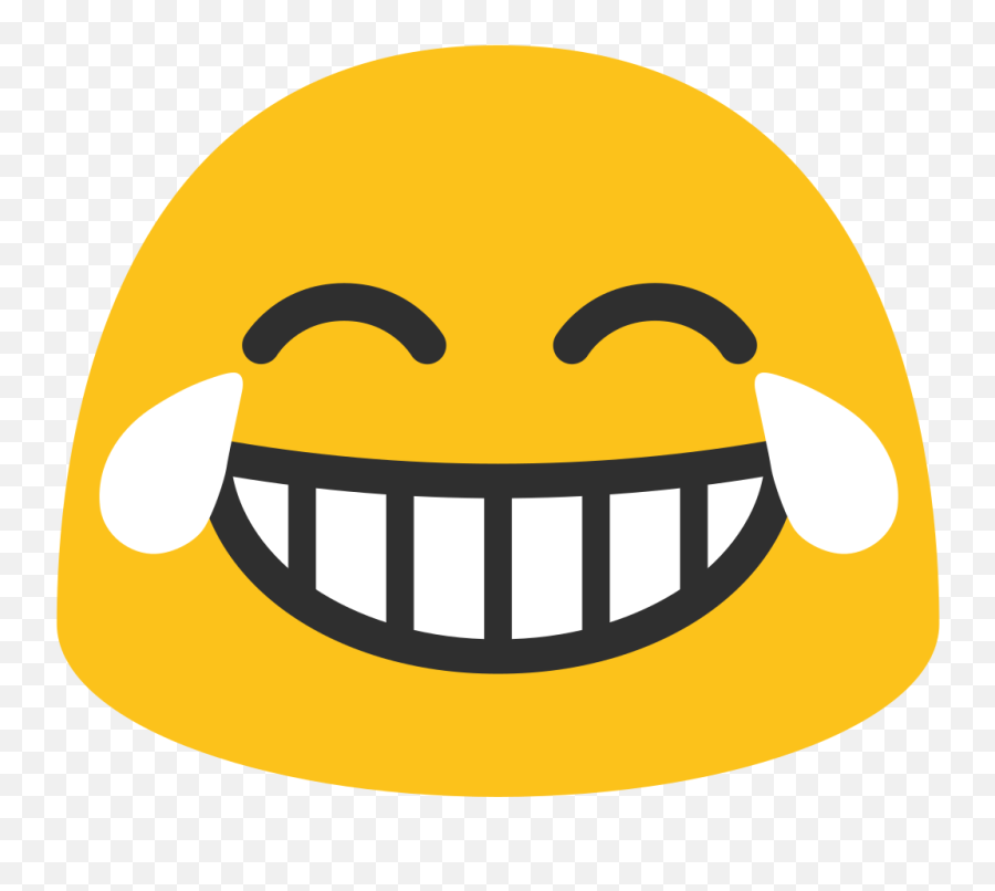 Joy Tears Face - Android Lach Emoji,Blob Emoji Download