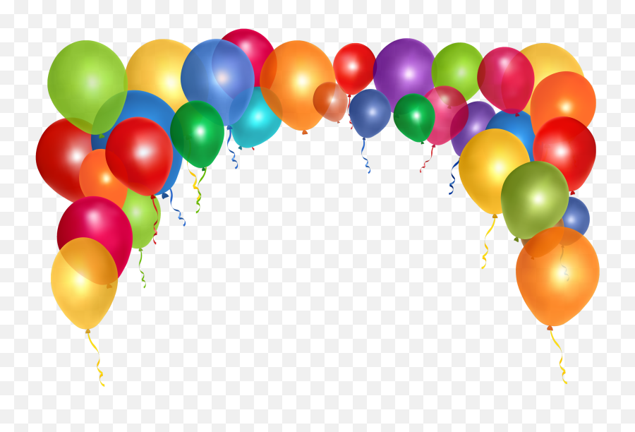 Balloon Clip Art - Colorful Balloons Png Download 2500 Balloon Frame Png Emoji,Balloon Emoticon On Facebook