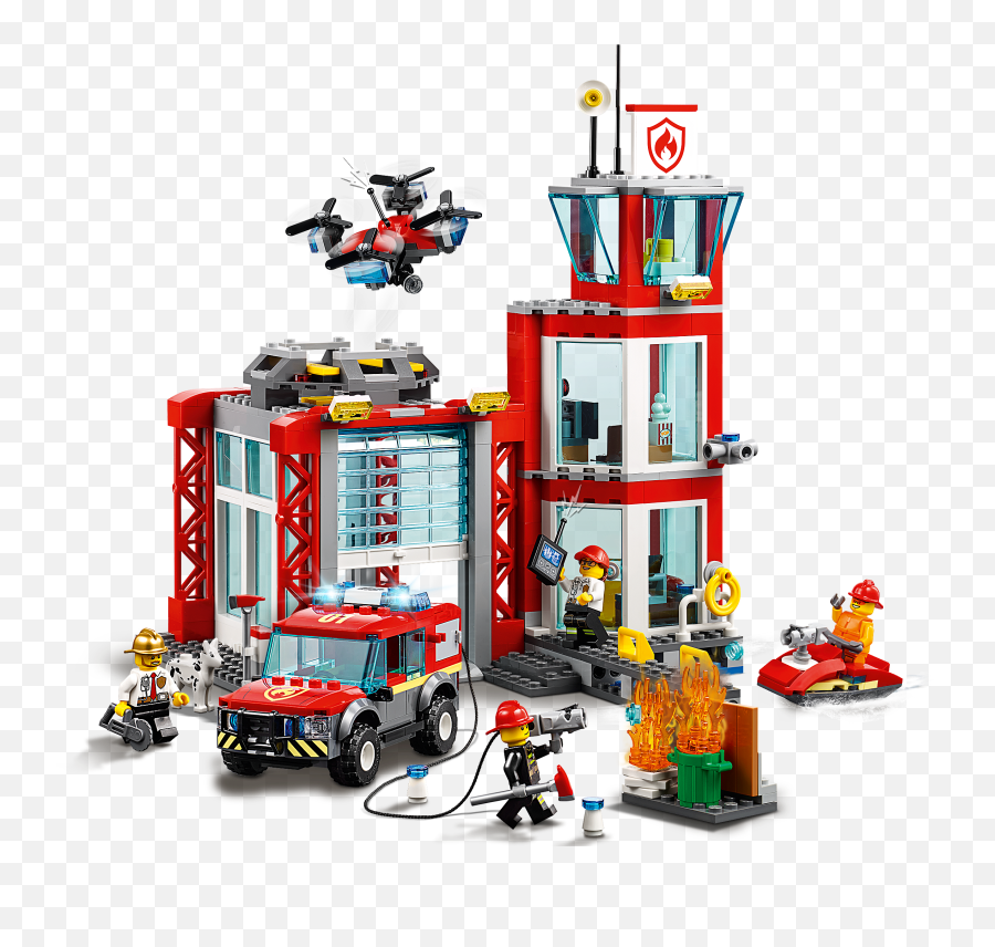 Lego City Fire 60215 Cheap Online - Lego Fire Station 60215 Emoji,Emotion Dronex Pro