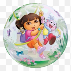 22 Dora The Explorer U0026 Boots Bubble Balloon Balloons Paper - Dora The Explorer Balloons Emoji,