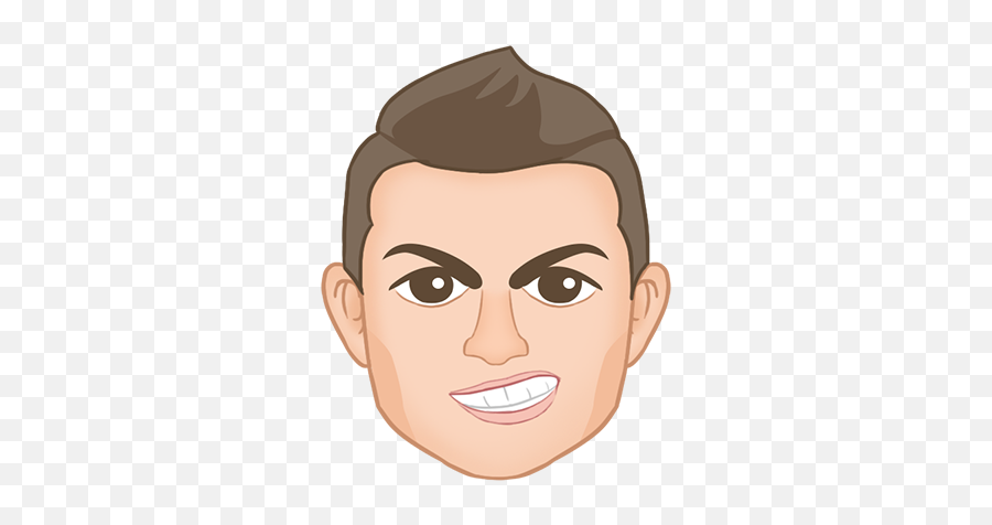 Ronaldo Vs - Happy Emoji,Messi Emoji