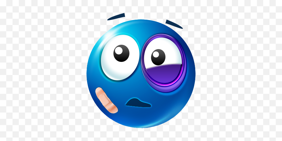 Blue Eyes Clipart Emoji Eye - Black Eye Emoji Png Download Emoji With Blue Eye,Rolling Eyes Emoji