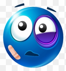 Blue Eyes Clipart Emoji Eye - Black Eye Emoji Png Download Emoji With Blue Eye,Rolling Eyes Emoji