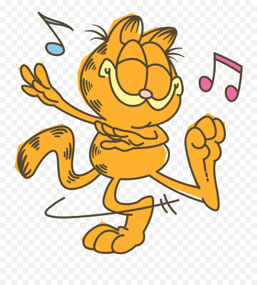 Garfield Line Messaging Sticker Emoji,Pookie Garfield Emoji