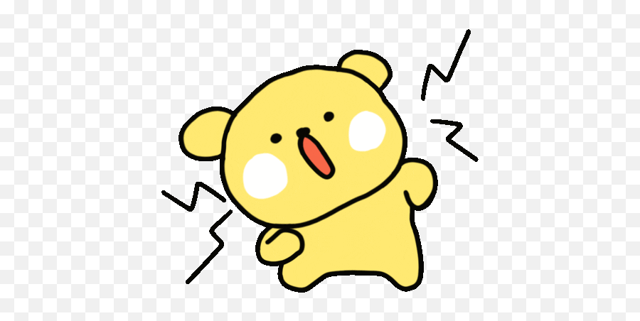 Emoji Bear Sticker By Soconsocon - Funny Gif,Kakao Basic Emoticons