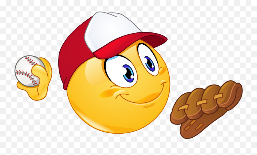 Baseball Emoji Decal - Baseball Player Emoji,Baseball Emoticon