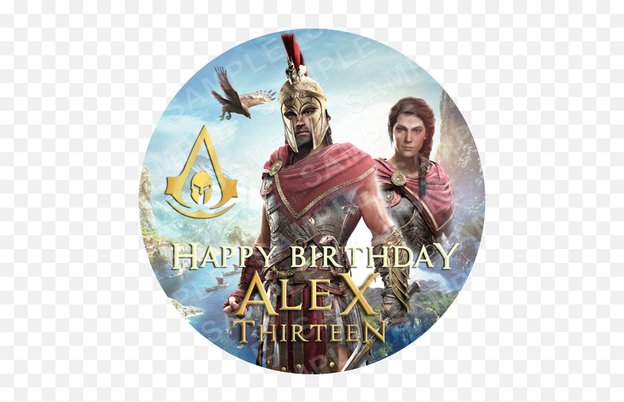 Assassinu0027s Creed Odyssey - Edible Cake Topper Personalised Emoji,Assassin Creed Emojis