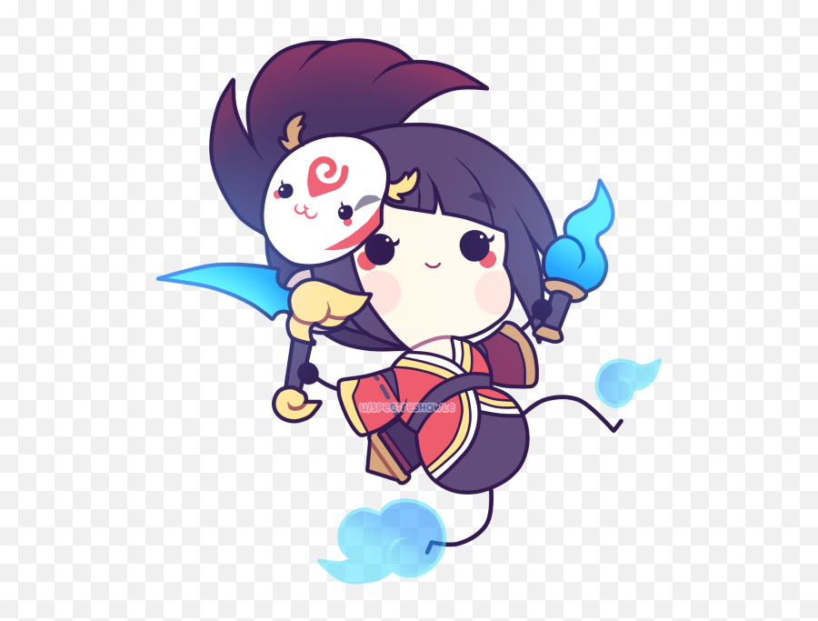 I Drew Chibi Blood Moon Akali To Celebrate Tonightu0027s Blood - Blood Moon Jhin Chibi Emoji,Chibi Emotions