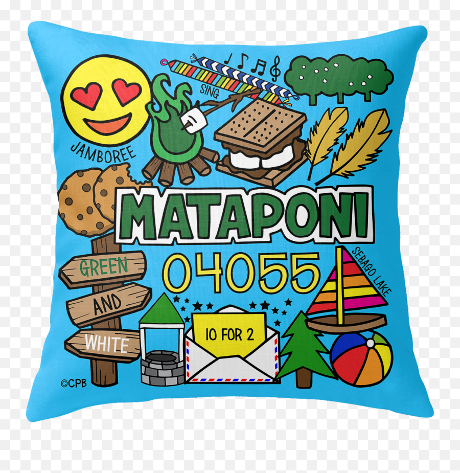 Camp Collage Pillows - Happy Emoji,Emoji Pillow At Walmart