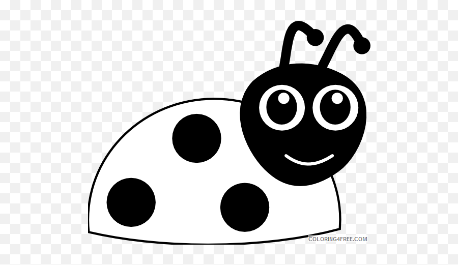 Ladybug Outline Coloring Pages Ladybug Drawing Printable - Ladybug Clipart Black And White Emoji,Sleep Ant Ladybug Ant Emoji