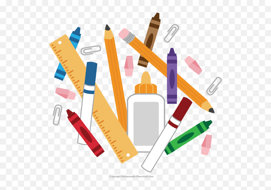 Free Transparent School Png Download - Transparent Background School Supplies Clipart Png Emoji,Emoji School Supplies