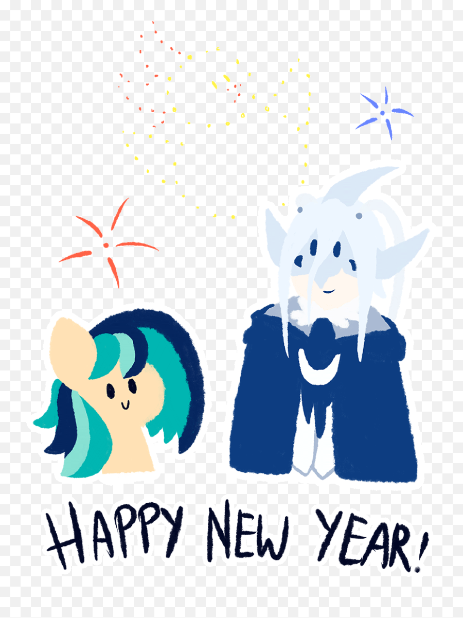 Download Transparent Animated Gif Fireworks Png U0026 Gif Base - Fictional Character Emoji,Happy New Year Animated Emoji