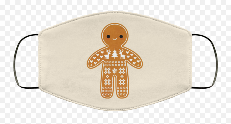 Sweater Pattern Gingerbread Cookie Face - Pencil Case Emoji,Gingerbread Cookie Emoji