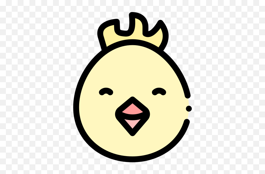 Chicken - Free Animals Icons Happy Emoji,Penguin Emoticon Facebook Code