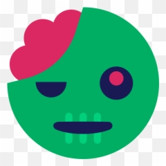 Emoji Head Zombie Icon - Zombie Emoji Head,Zombie Emoji