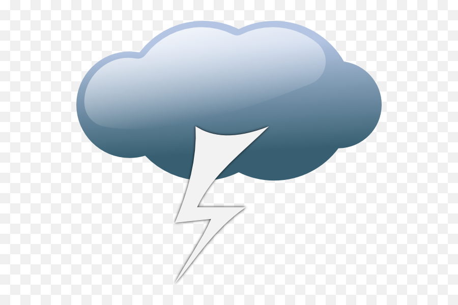 Thunderstorm Weather Symbol - Clip Art Library Thunderstorm Weather Symbols Emoji,Facebook Emoticon For Thumder
